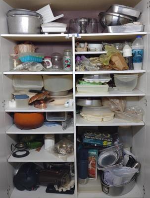 Sale Photo Thumbnail #565: Cabinet Of Kitchen & Cookware