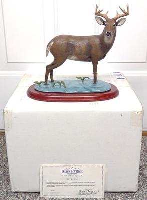 Sale Photo Thumbnail #268: Danbury Mint Dawn Patrol Deer Sculpture w/ Box