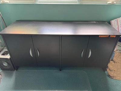 Book shelves, cabinet and credenza office suite