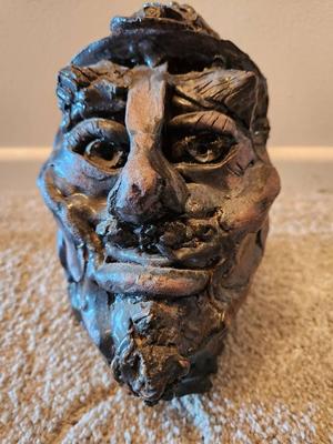 CERAMIC MALE HEAD BY DAVID MACINNES