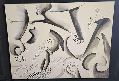 BLACK AND WHITE ABSTRACT 2018