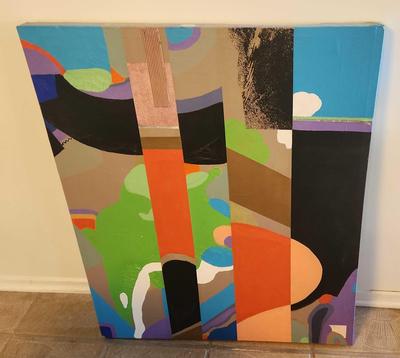 COLORFUL ABSTRACT PAINTING BY DAVID MACINNES