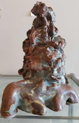 CERAMIC PIECE TITLED LAS VEGAS SHOWGIRL