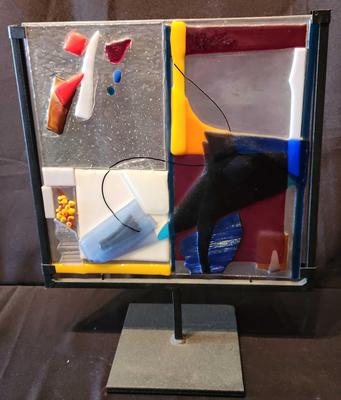 UNIQUE PATTERN GLASS ART TILE