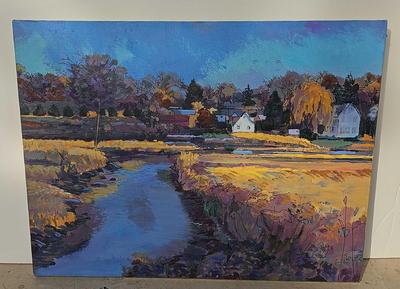 WINTER MARSH MIXED MEDIA