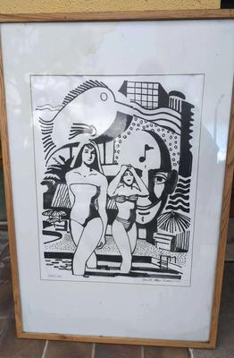 BLACK AND WHITE SKETCH BY DAVID MACINNES