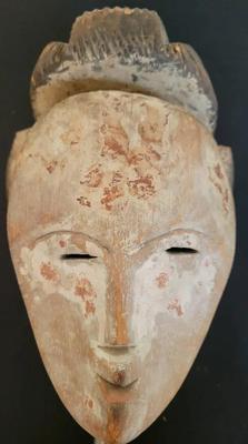 RUSTIC HANDCARVED WOODEN MASK 