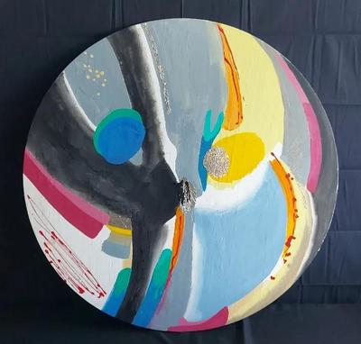 CIRCULAR SPECTRUM ORIGINAL ACRYLIC PAINTING BY DAVID MacINNES