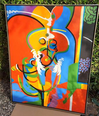 COLORFUL HUMANOID PAINTING BY DAVID MACINNES