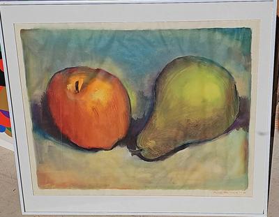 FRUIT 1985 PAINTING BY DAVID MACINNES