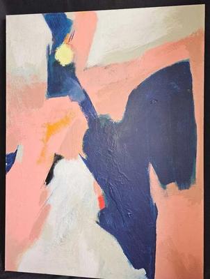 STUDY IN BLACK AND ORANGE 2019 ORIGINAL PAINTING