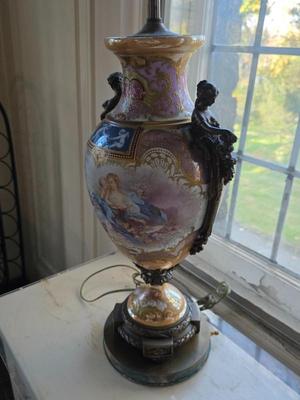 Sale Photo Thumbnail #24: Sevres Lamp