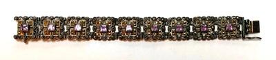 Sale Photo Thumbnail #33: Sterling and amethyst bracelet