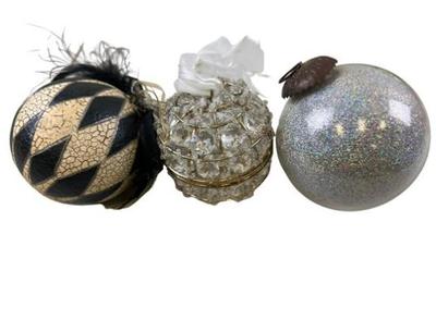 Sale Photo Thumbnail #57: Three Quality Christmas Ornaments - Each One Unique & Large Scale