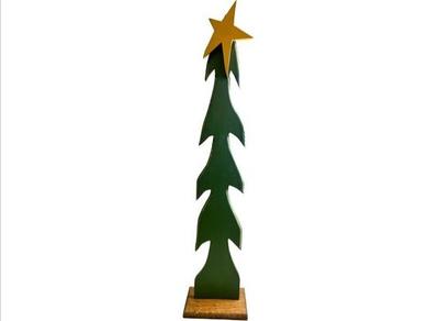 Sale Photo Thumbnail #191: Handmade Wooden Folk Art Style Christmas Tree - Approximately 43"