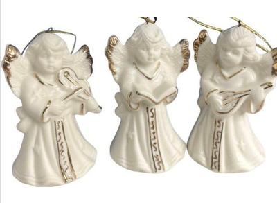 Sale Photo Thumbnail #75: Porcelain Angel Bells In Original Box - Appear New & Never Used