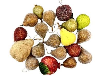 Sale Photo Thumbnail #47: Collection Of Faux Fruit Christmas Decor