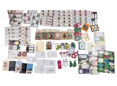 Sale Photo Thumbnail #170: Huge Collection Of Gift Tags & Note Cards - Many In Cellophane Wrapping - Five Caspari Packages Never Opened