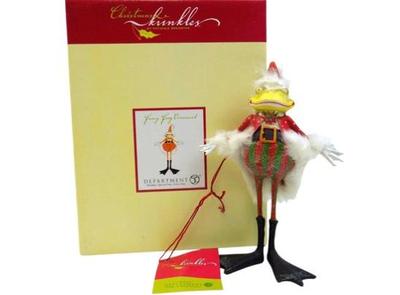 Sale Photo Thumbnail #157: Krinkles Santa Frog - Boxed - "Christmas Bejeweled Boxes" Signed "Department 56"