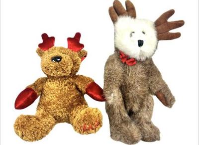Sale Photo Thumbnail #174: Pair Of Boyds Bears Reindeer