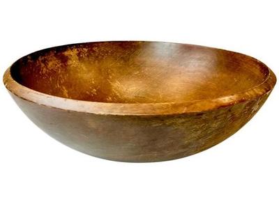 Sale Photo Thumbnail #104: Large Wooden Bowl - Signed "Rimrock"