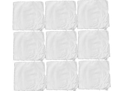 Sale Photo Thumbnail #116: Cotton Dinner Napkins Each With Battenburg Lace Corner Detailing