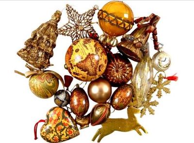 Sale Photo Thumbnail #49: Collection Of Christmas Ornaments