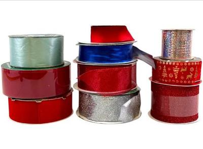 Sale Photo Thumbnail #172: Collection Of Holiday Ribbons - Most Spools New & Never Used