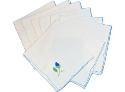 Sale Photo Thumbnail #115: Vintage Hand Appliqued Dinner Napkins