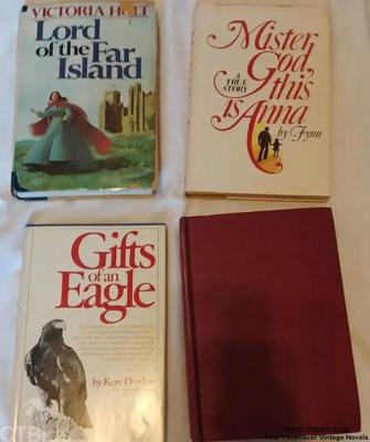 Four hardcover vintage novels ctorrtx