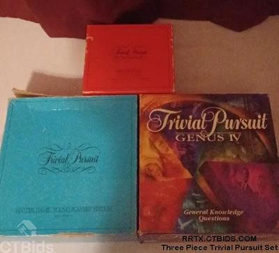 Three piece trivial pursuit set ctorrtx