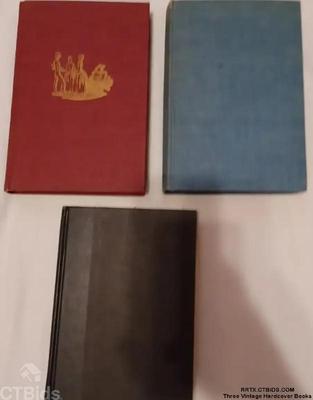 Three vintage hardcover books ctorrtx