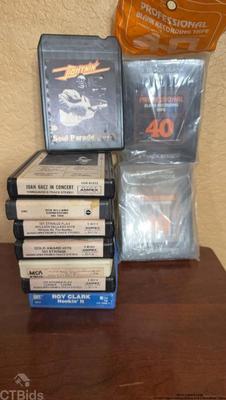 8 track tapes various artists and 2 new blank tapes ctorrtx