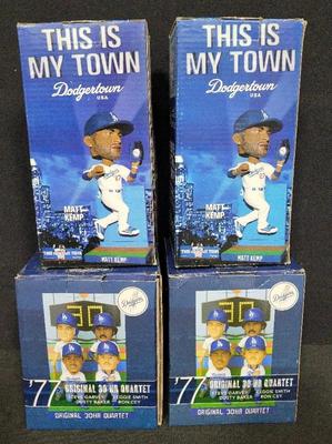 DODGER'S MATT KEMP & 1977 ORIGINAL 30 HR QUARLET BOBBLEHEADS