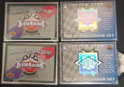 UPPER DECK NBA MVP HOLOGRAM & ALL-STAR COLLECTOR SET; UNOPEN CARDS!