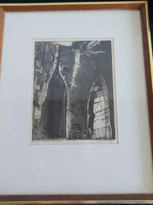 FRAMED "INTO AND OUT OF THE EAR DIONYSIUS" ORIGINAL BY MARGARET WORKS MACINNES