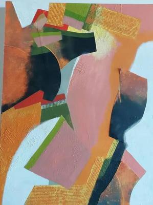 MIXED MEDIA ABSTRACT ORIGINAL BY DAVID MACINNES