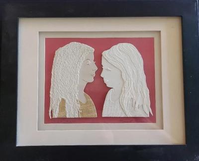 FRAMED ORIGINAL MIXED MEDIA BY ARTIST MARGARET MACINNES 
