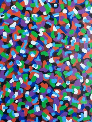 "HURLEY BURLEY" PAINTING 1987 BY DAVID MACINNES