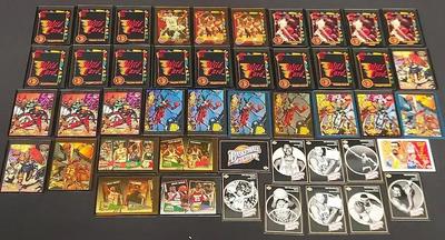COLLECTION OF WILD CARD, FANIMATION, BASKETBALL HEROES, AND SKYBOX TRADING CARDS