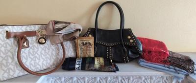 MICHAEL KORS HANDBAG, PASHMINA WRAP