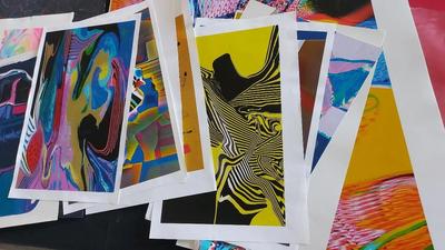 HUGE LOT OF ABSTRACT PRINTS