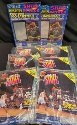 EIGHT NEW-IN-PACKAGE NBA SPORTS MAGAZINES 