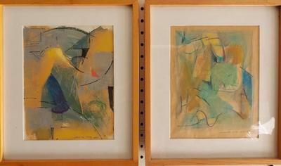SIGNED ORIGINAL ABSTRACT ART BY DAVID MACINNES
