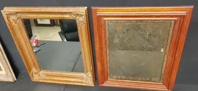 CLASSIC WALL MIRROR & ANTIQUE "FOXED" MIRROR