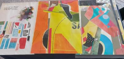 "I LOVE TO PRINT EVERYTHING" AND MORE LARGE COLLAGE ART BY DAVID MACINNES 