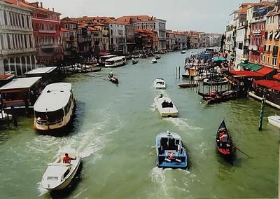 VENICE GRAND CANAL SIGNED PHOTOGRAPH