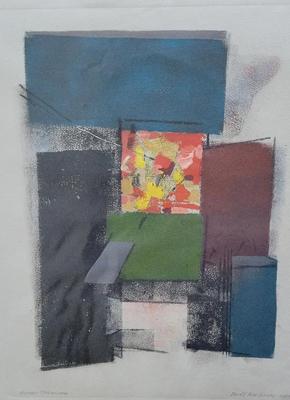 "HIDDEN TREASURE" AND "STRING THEORY" MONOTYPE ARTWORK BY DAVID MACINNES 