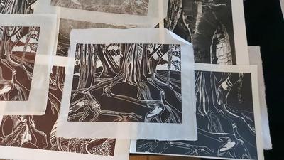 RAW BLACK/WHITE PRINTS AND BLOCKS