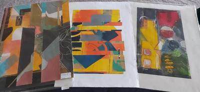 "OVERHEAD VIEW" AND MORE LARGE BOLD AND ABSTRACTS BY DAVID MACINNES